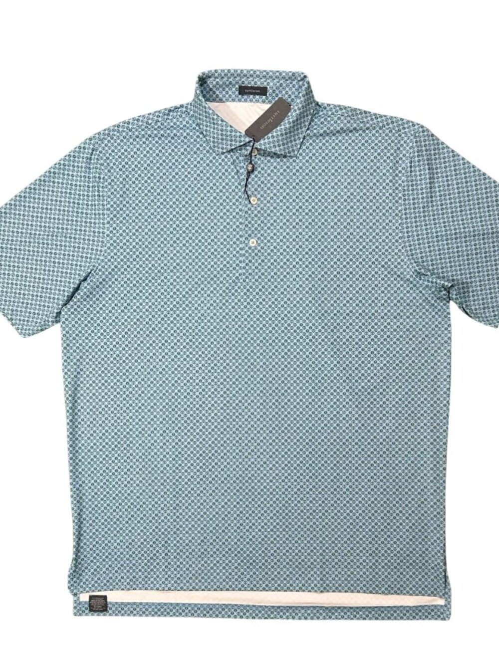 Turtleson Luxe Blue / Evergreen Brew Performance Polo Green Golf Shirt MS23K01